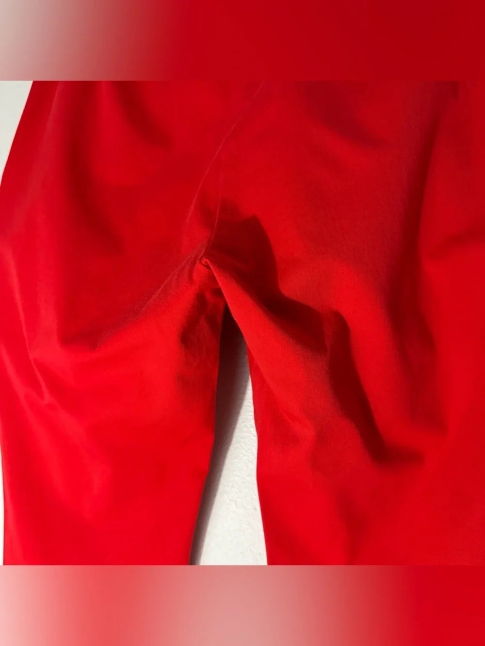 Lauren Ralph Lauren black label red cropped slack size 12